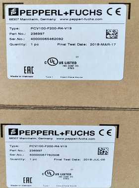 PCV100-F200-R4-V19原装倍加福光学读码器--议价商品