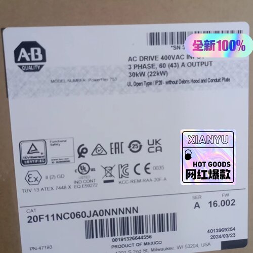 溢价-20F11NC060JA0NNNNN变频器质保一年