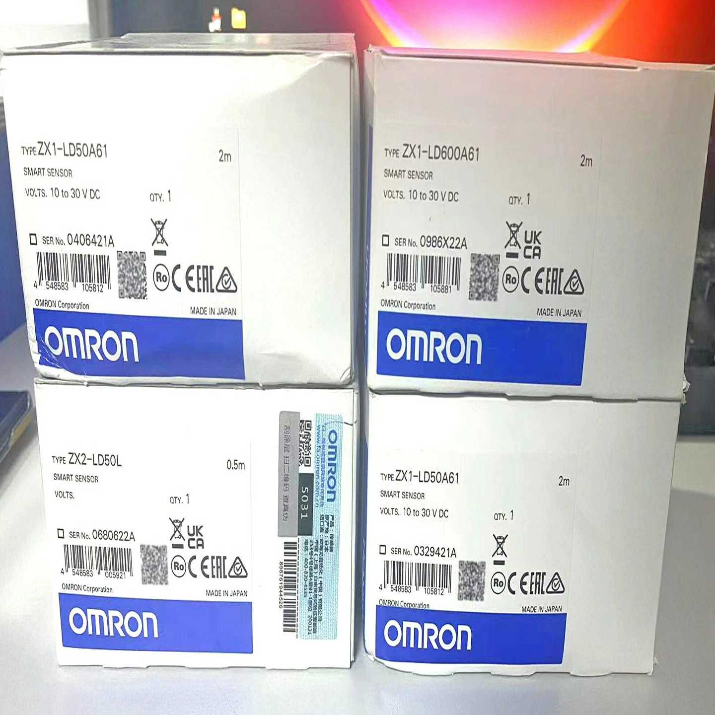 【议价】欧姆龙传感器ZX1-LD50A61盒码一致