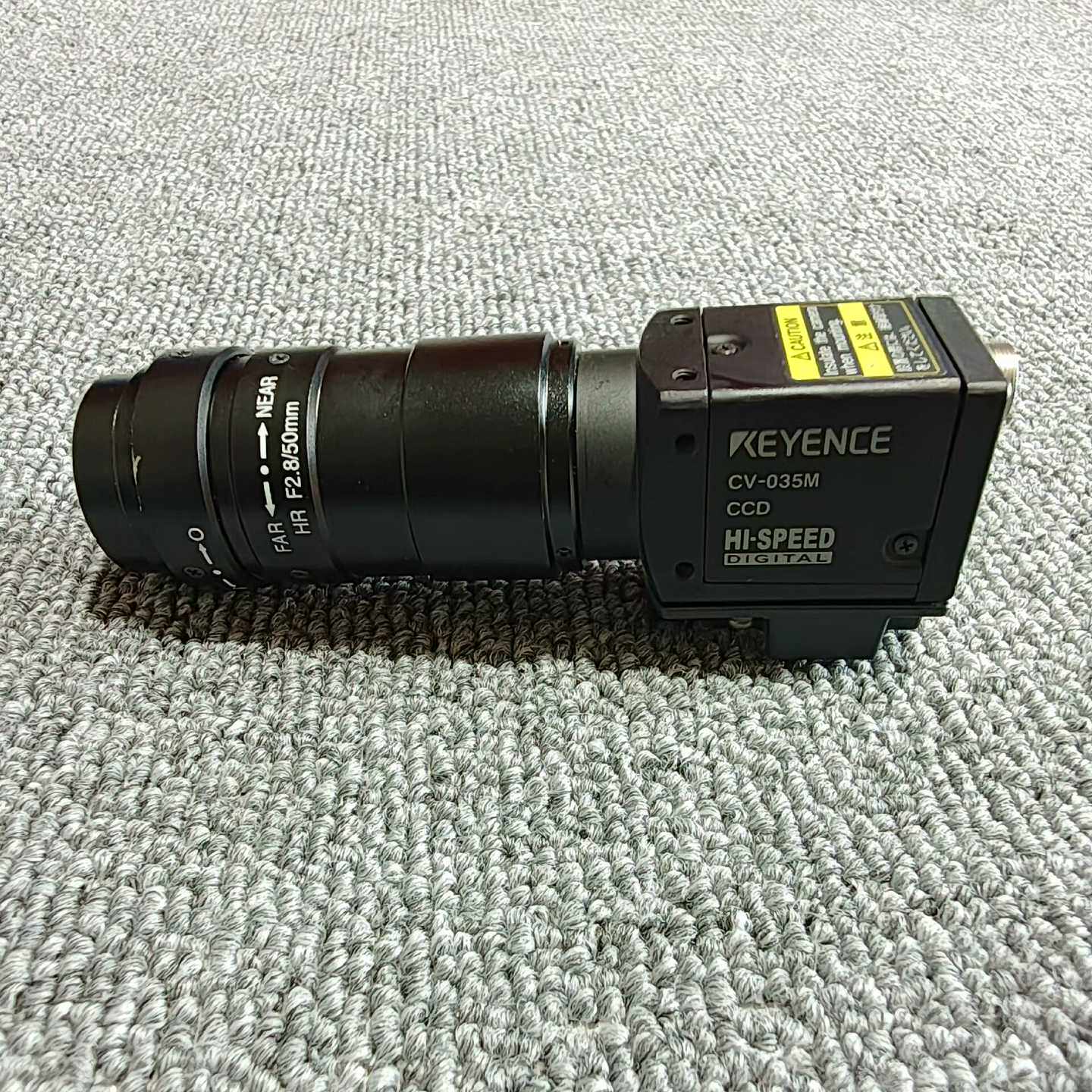 Keyence基恩士二手CCD工业相机黄标CV-035M含镜--议价商品
