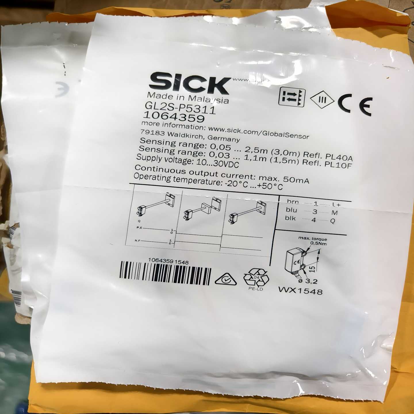 SICK西克GL2S-P5311，货号：1064359，光电-议价