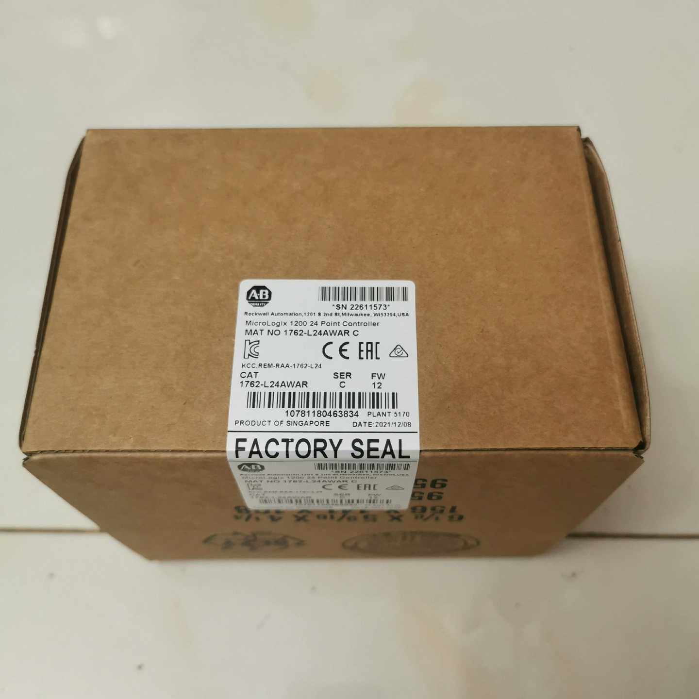 (询价)AB 罗克韦尔 1762-L24AWAR 当天可发