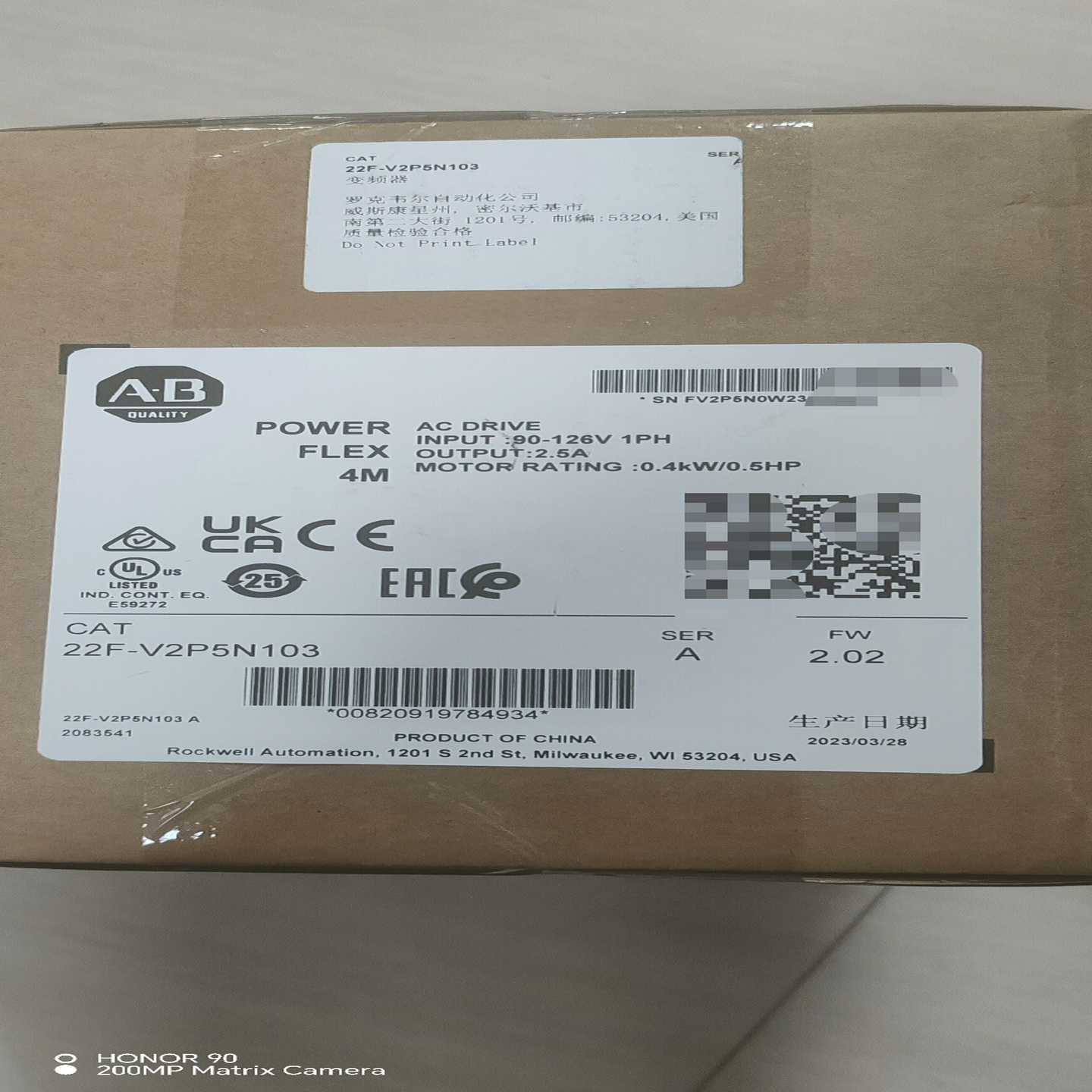 22F-V2P5N103罗克韦尔AB变频器原询价