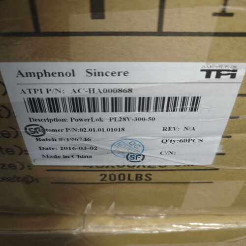 Amphenol安费诺PL28V-300-50连接器询价