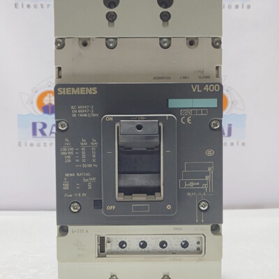 SIEMENS VL400 315A55kA at 380415V Circuit Breaker With Therm