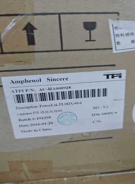 询价拍~Amphenol 安费诺 PL182X-60-6连接器 高压
