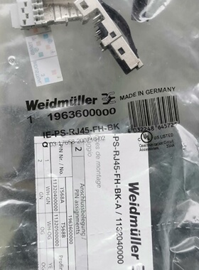 德国魏德米勒1132040000网线接头IE-PS-RJ45询价