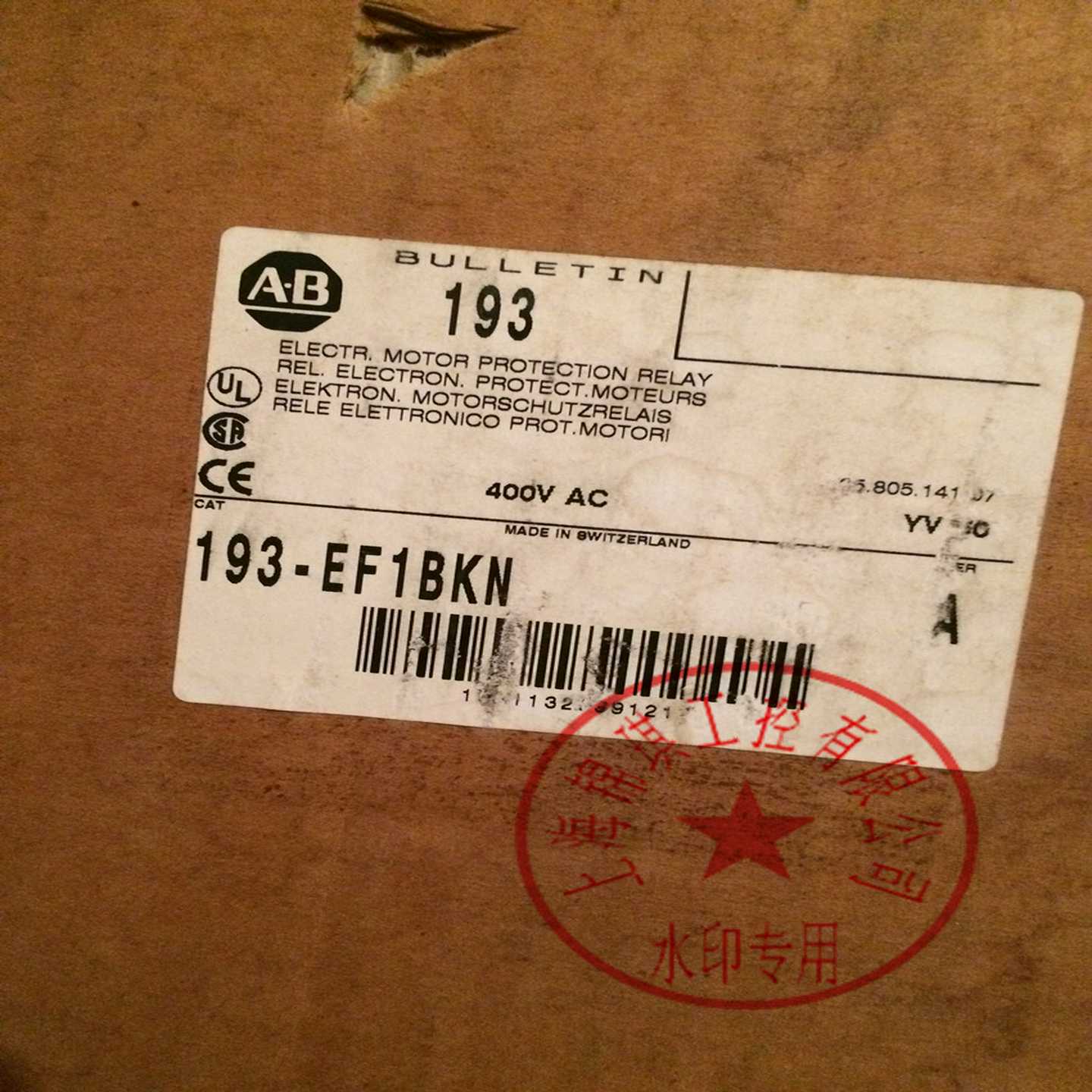 原装正品美国AB/Allen-Bradley，型号193-EF1B/193-EF1BKN现货