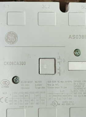 议价GE接触器CK08CA311N CK08CA300 CK09BE311N AC220V原装正品