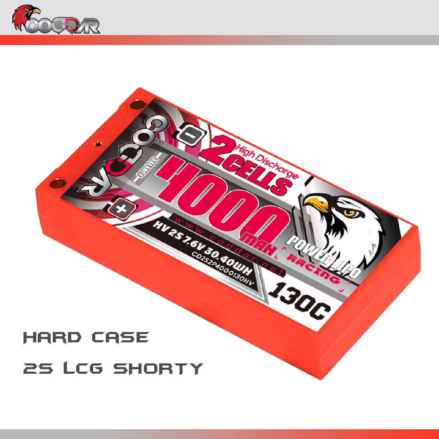 鹰氪CODDAR4000mAh2S7.6V130C1/10RWD电动NGE漂移RC车高压款