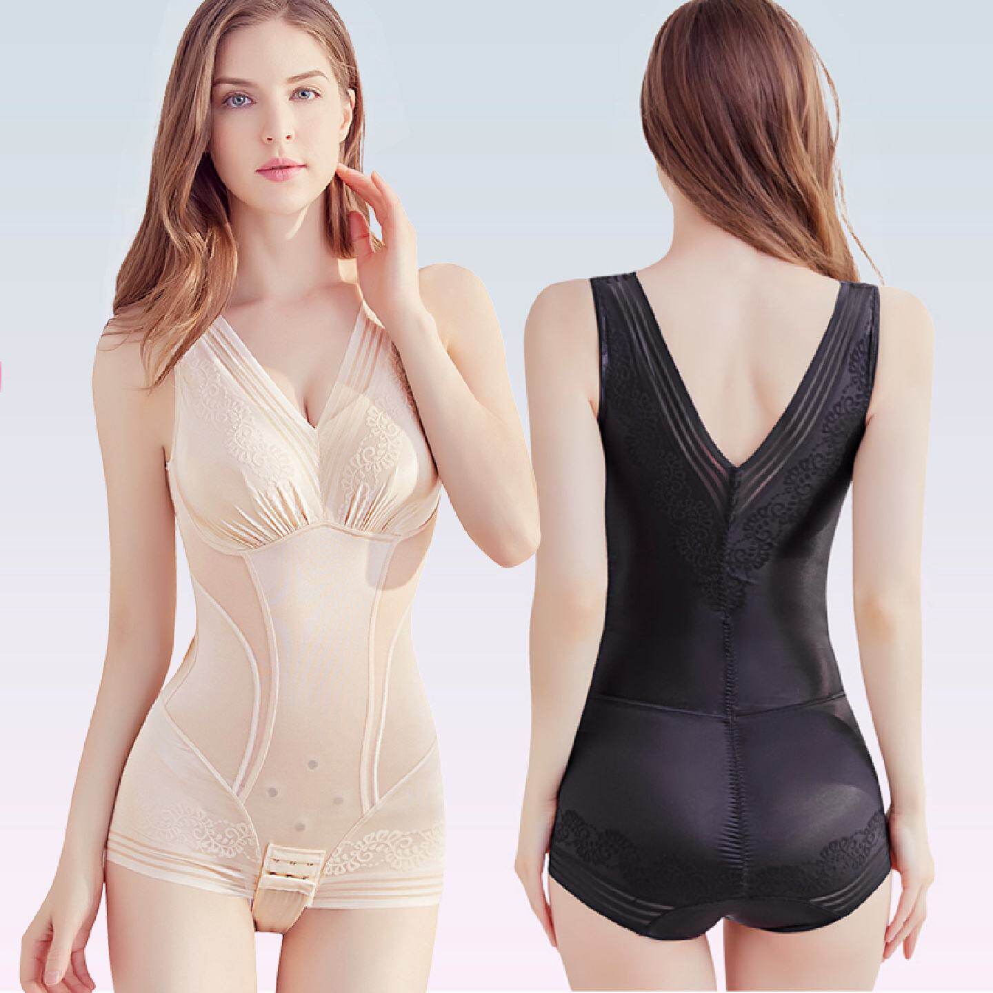 免穿文胸连体塑身衣内衣内裤一体式女塑形收腹提臀美体衣夏季薄款