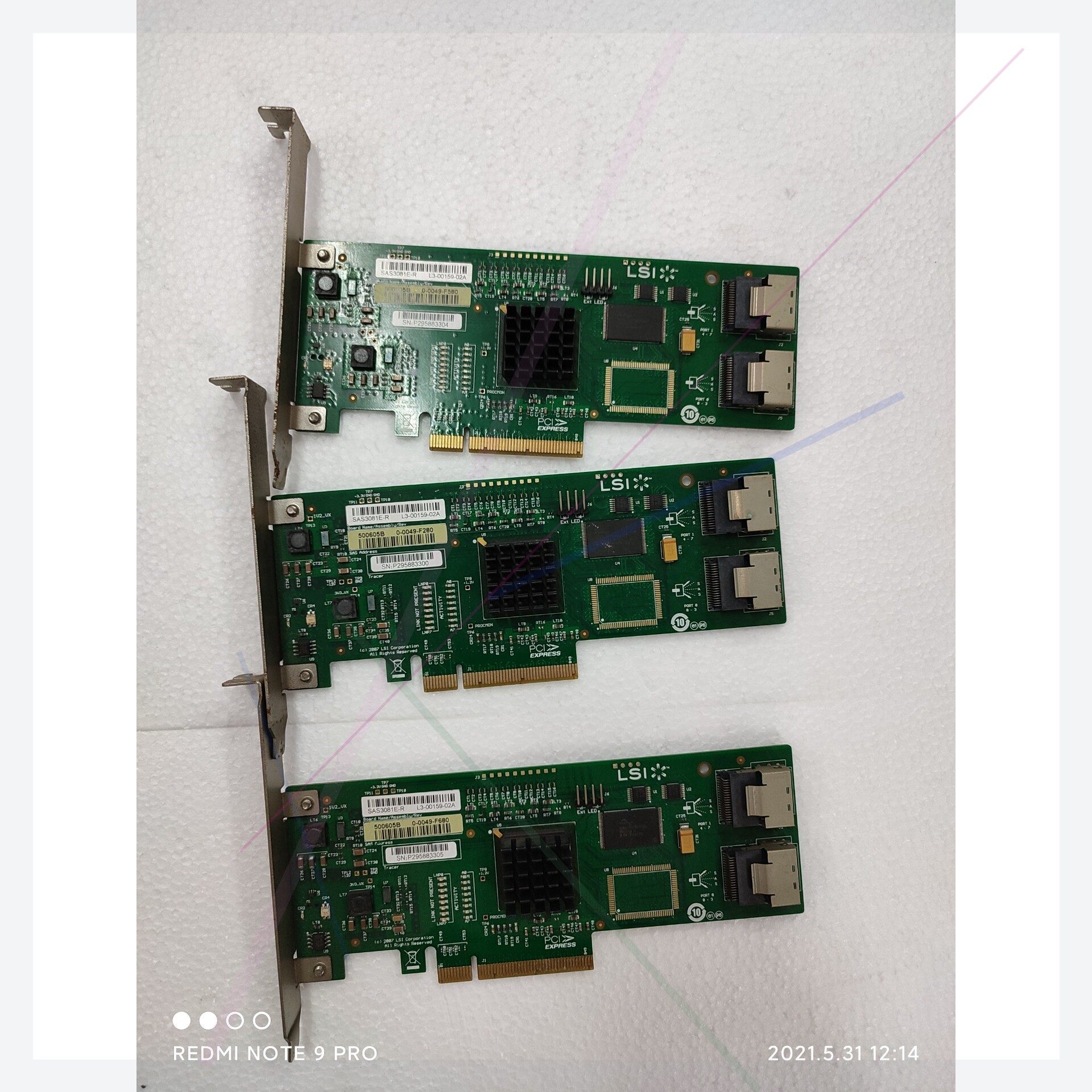 售前询价LSI  SAS3081E-R SATA2 3GB的直通阵列