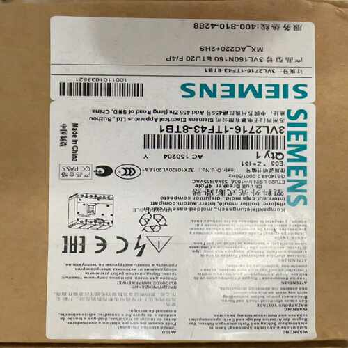 塑壳断路器 3VL2716-1TF43-8TB1 3V~询价