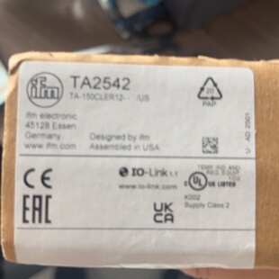议价德国IFM易福门温度传感器TA2542型号TA150CL