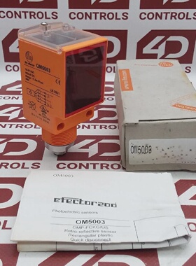 议价Om5003  Efector  RetroReflective Sensor 5 Pin Ip67 Opene