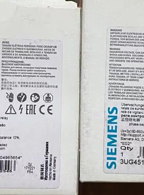 时间继电器3UG45122AR20包