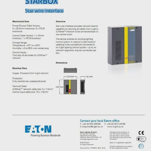 iLight STARBOX Star wire interface CC0490011