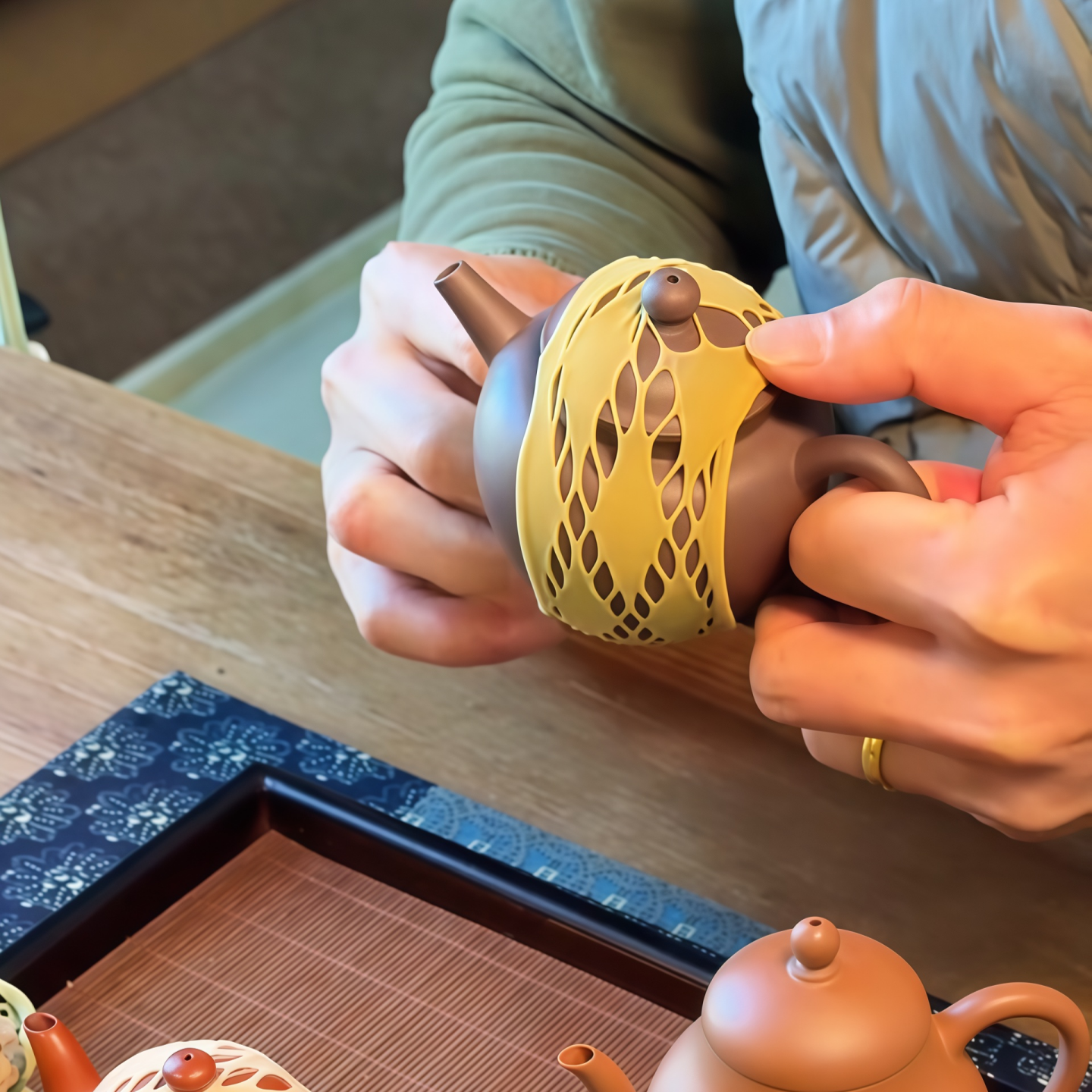 茶杯盖保护套户外旅行防磕碰保护带茶壶收纳网兜茶具盖碗保护配件,餐饮具,茶道/零配,淘宝优惠券,粉丝福利购,淘宝优惠卷