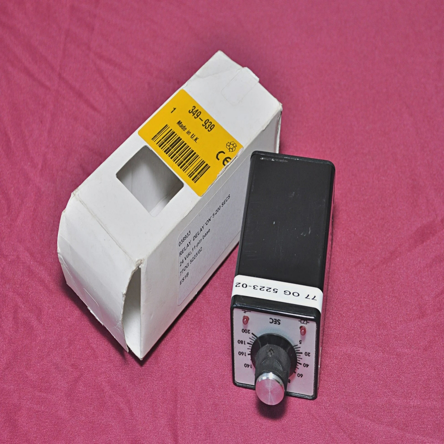 77OG5223/02RelayDelayOn5-200Sec24VDC11-pinBase