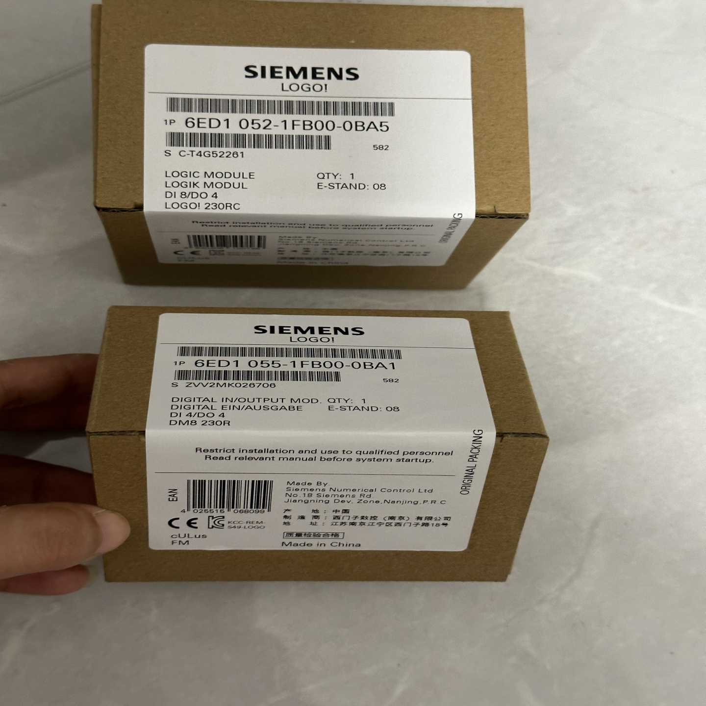 询价西门子LOGO模块6ED系列6ED1055-4MH08-0B