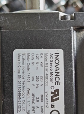 汇川INOVANCE伺服电机MS1H140B30CBA3-询