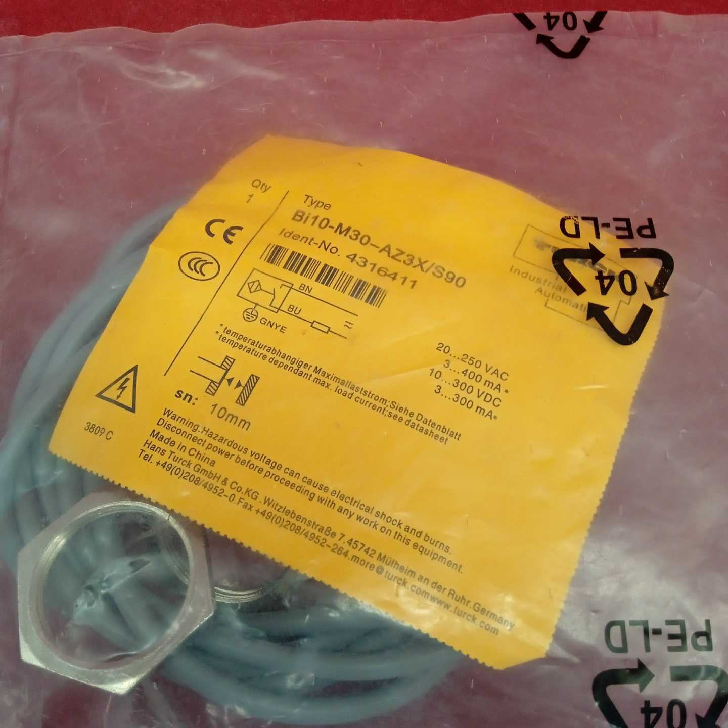 图尔克传感器Bi10-M30-AZ3X/S90工~询价