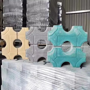 八字砖植草砖草坪砖绿化砖铺路砖道路砖面包砖井字砖彩砖西班牙砖