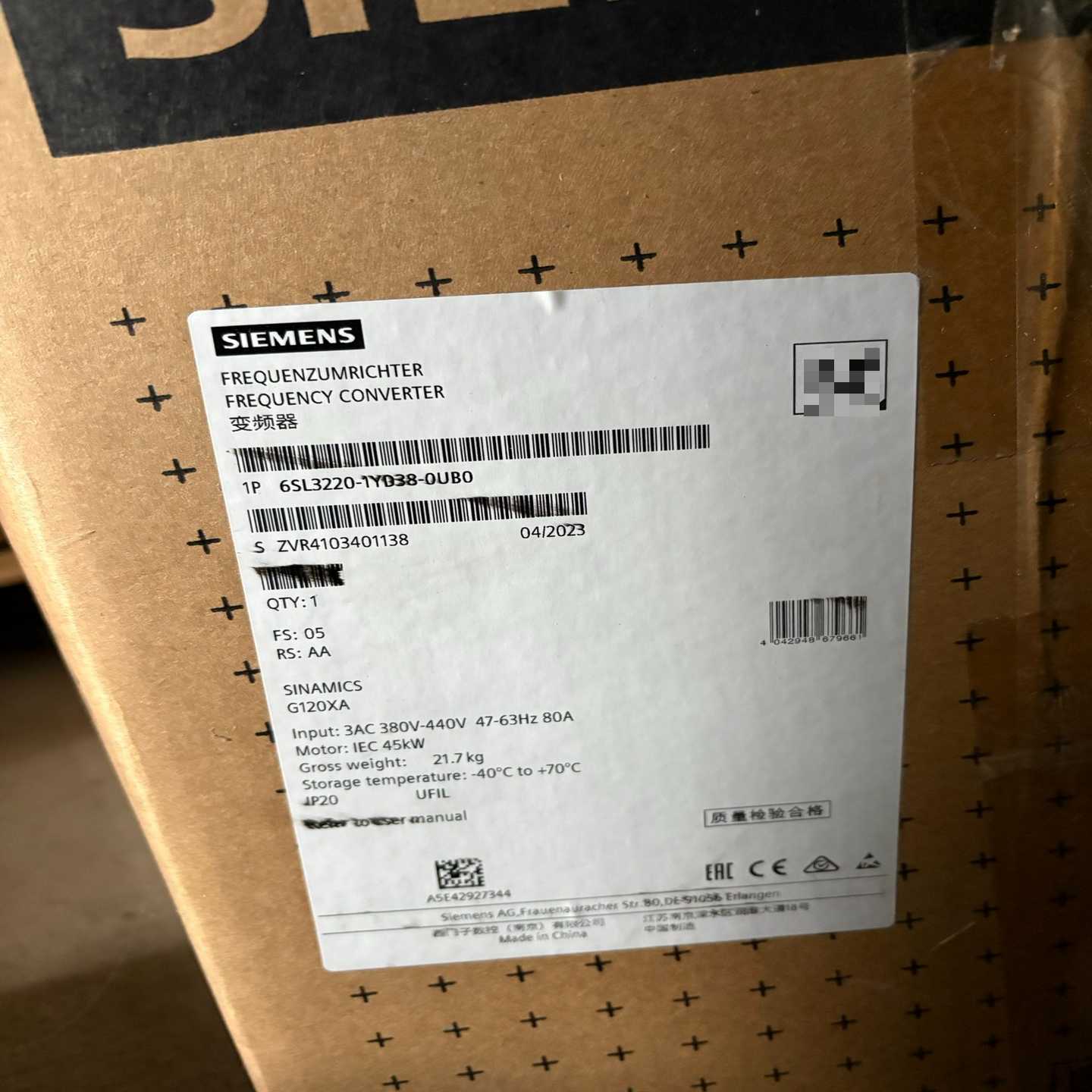 6SL3220-1YD38-0UB0包询价