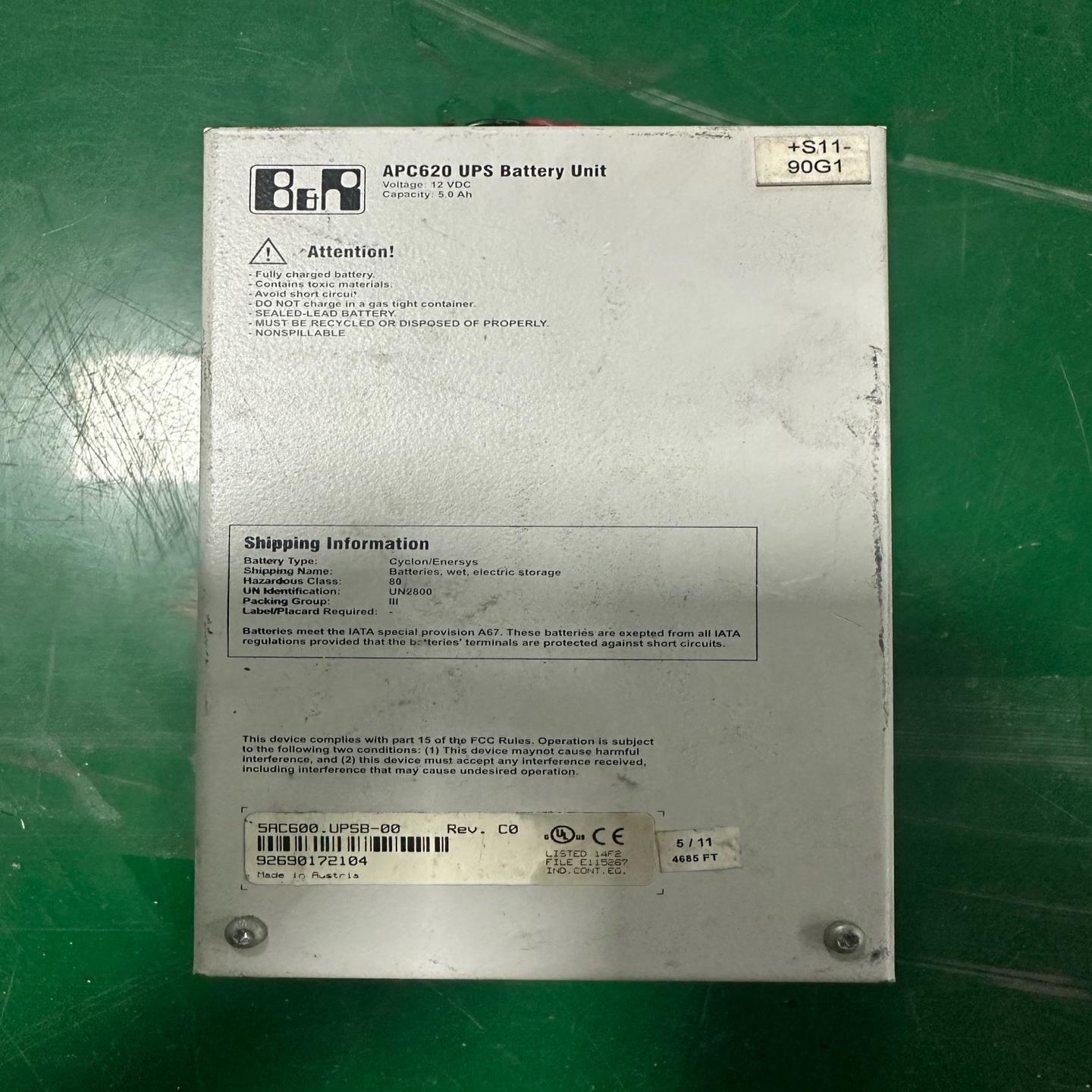 【议价】APC620 UPS电池单 12V50Ah 有6节美