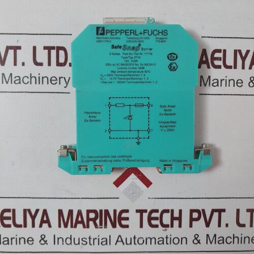 寻PepperlFuchs Z715 ZSeries Safe Snap Barrier 71776 250V 150