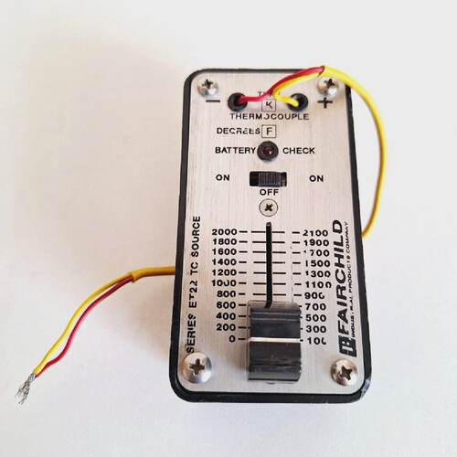Fairchild Series ET22 TC Source Type K Thermocouple Degrees