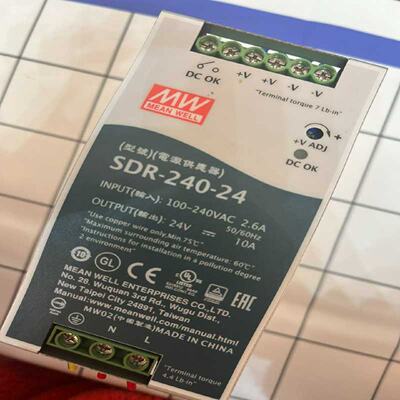 迅SDR24024台湾明纬24V导轨2448V直流开关电慈溪电子