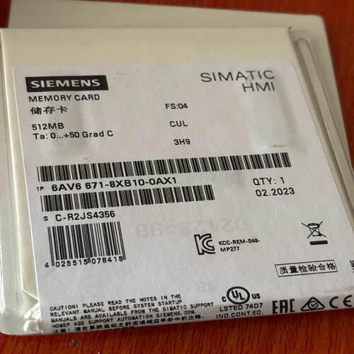 询价~HMI储存卡6AV6671-8XB10-0AX1