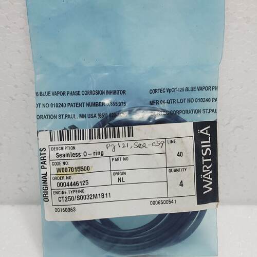 Wartsila Seamless ORing Code No. W007015500 Engine TypeNo. C