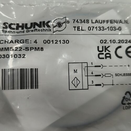 溢价-SCHUNK雄克气爪磁性开关MMS22SPM8