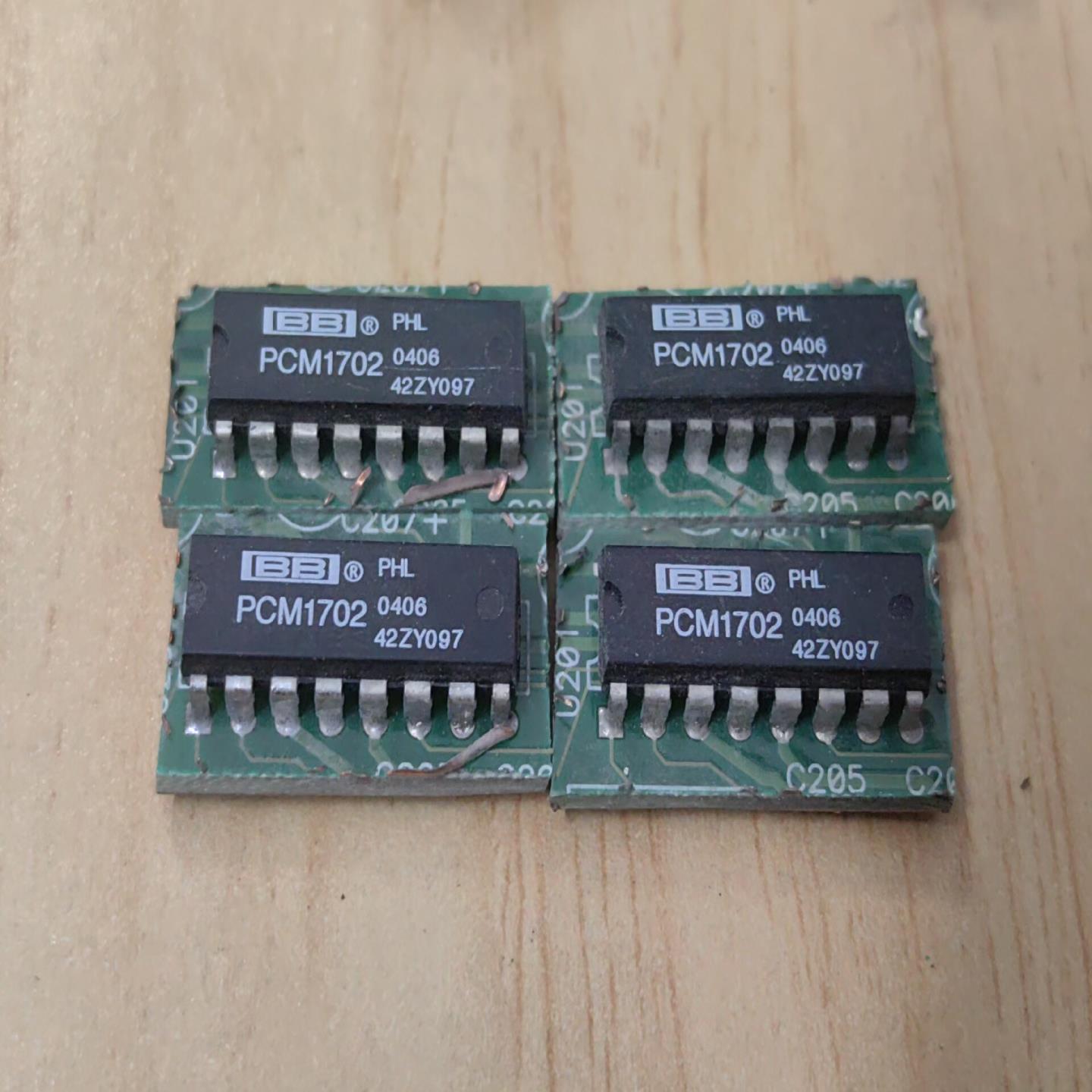 （议价)PCM1702  正品解码芯片  产地菲律宾  拆机带板