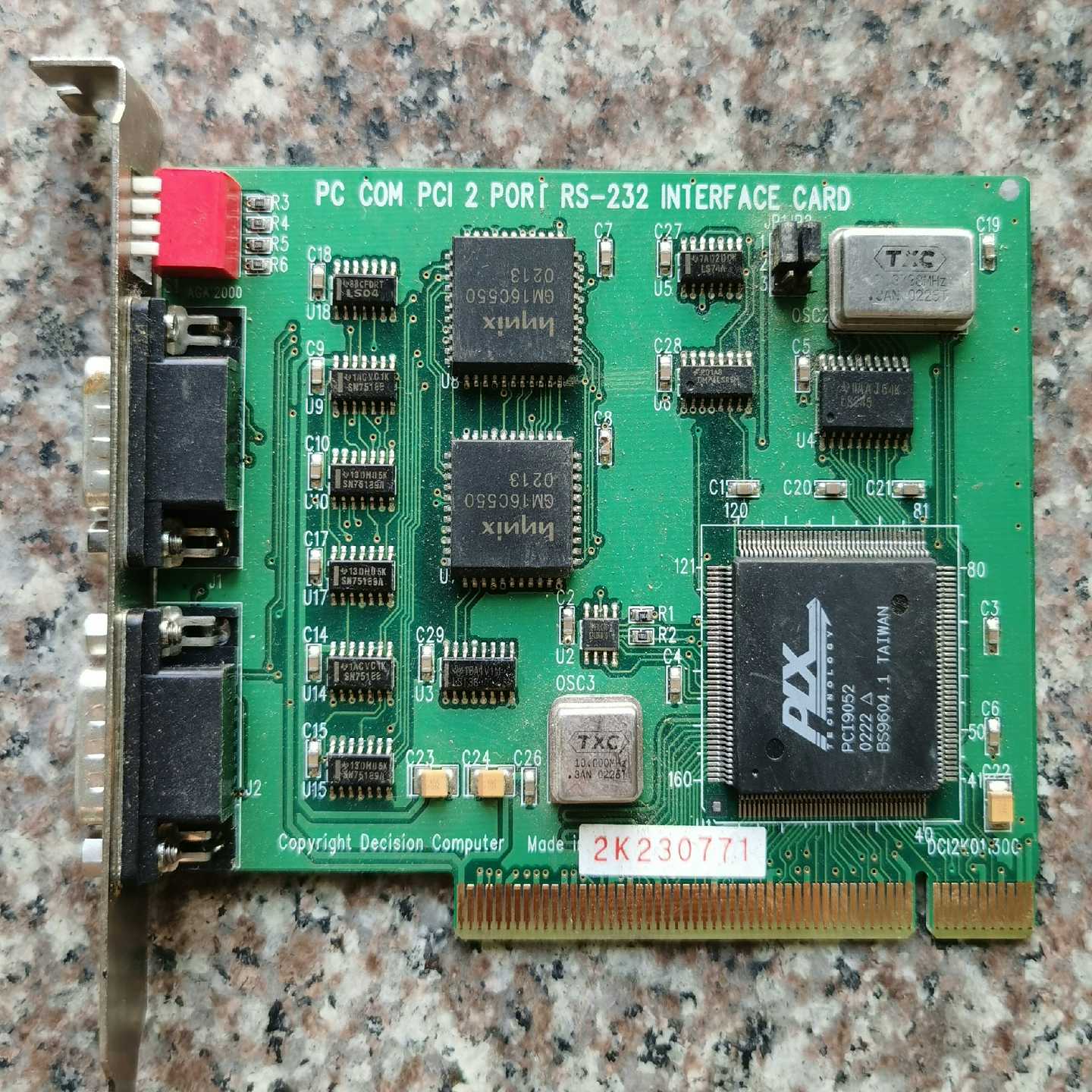 PCI  2  P0RT  RS一232控制卡，货售后不~询价