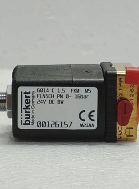 BURKERT 6014 C 15 FKM MS Solenoid Valve 24V DC 8W 00126157