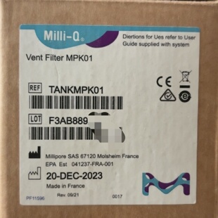 配件Millipore密理博除菌过滤器TANKMPK01MPGP04001议价