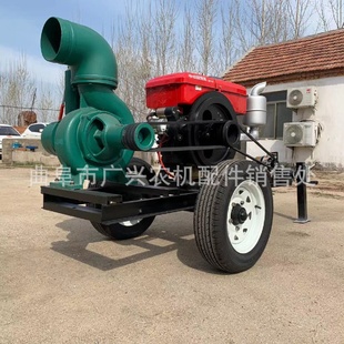 操作简单省油耐用离心泵 质量保障柴油8寸污水混流泵大流量拖车款