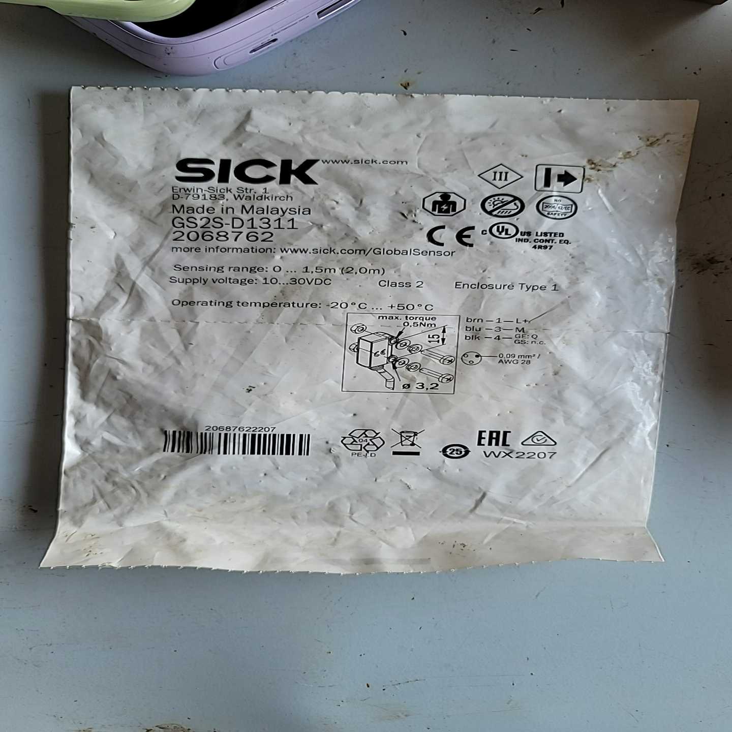 GS2S-D1311SICK光电开关全原装正品实物拍摄--议价商品
