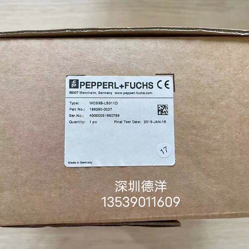 议价倍加福WCS3B-LS311D WCS读码器SSI接口格雷码输出原装全新议