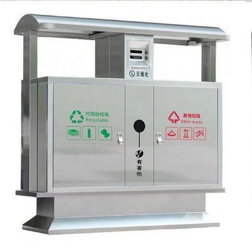 户外垃圾桶不锈钢室外双桶环卫果皮箱小区景区公园定制分类垃圾箱