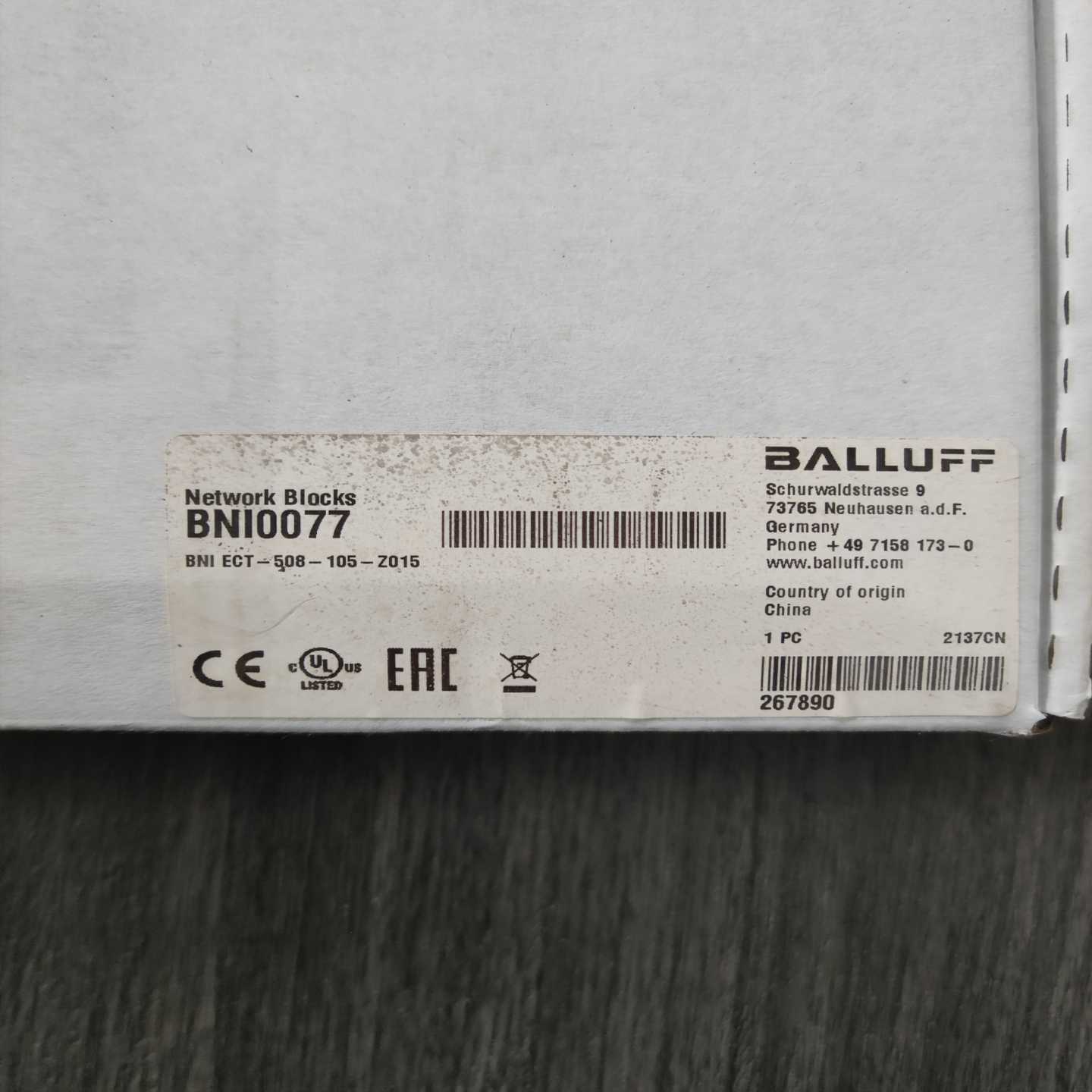 全新巴鲁夫未拆封BNI0077BNIECT-508--议价