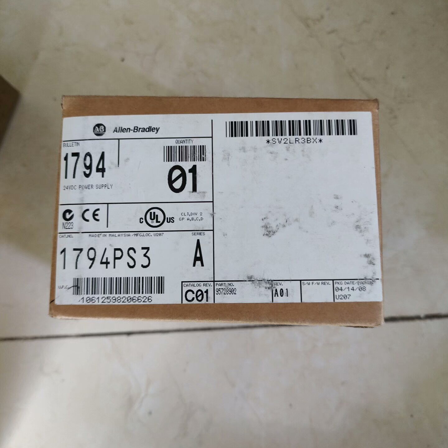 拍前询价：全新1794PS3原装盒子仅开封