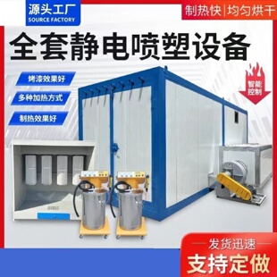 高温烤房全套喷塑设备工业喷涂烤箱流水线回收机粉末固化房烘干房