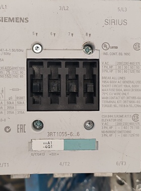 3RT10556AB36西门子接触器3RT10556AB