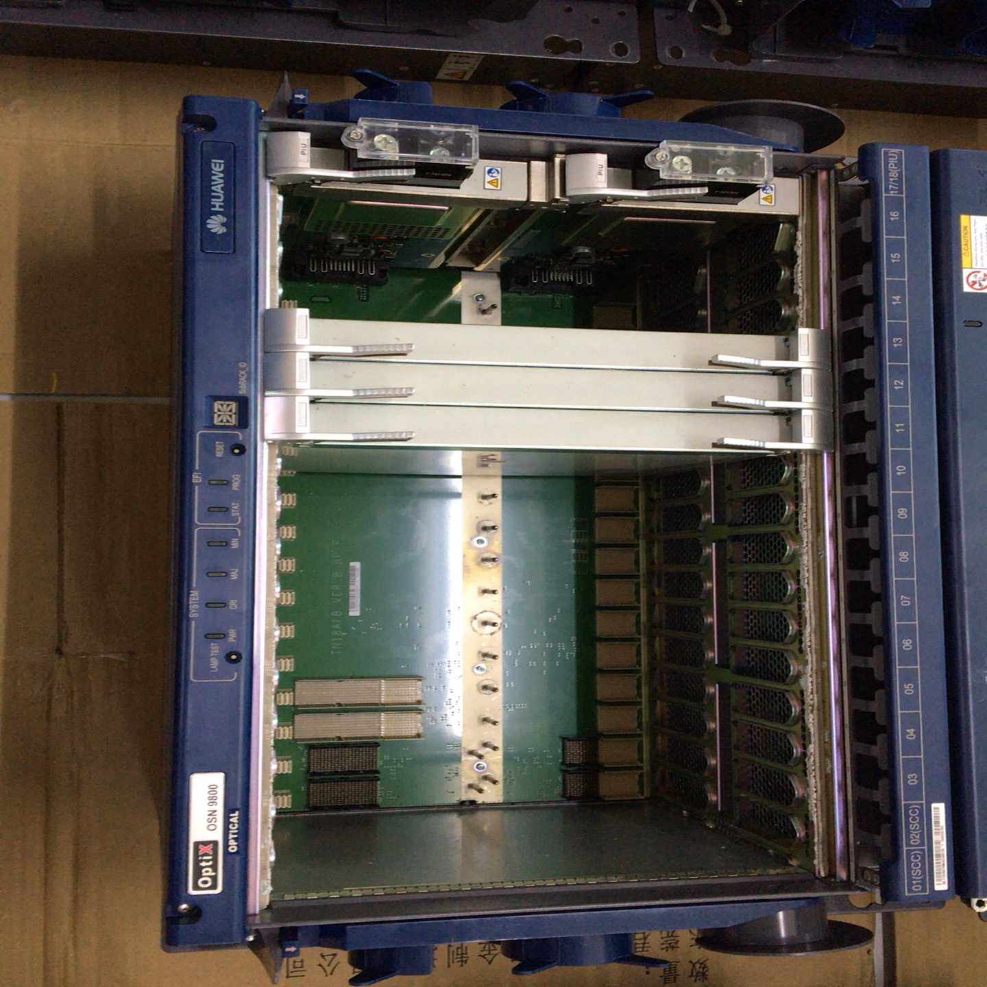 华为OSN9800 子架 全新拆机 空机框 带两个PiU电源~议价