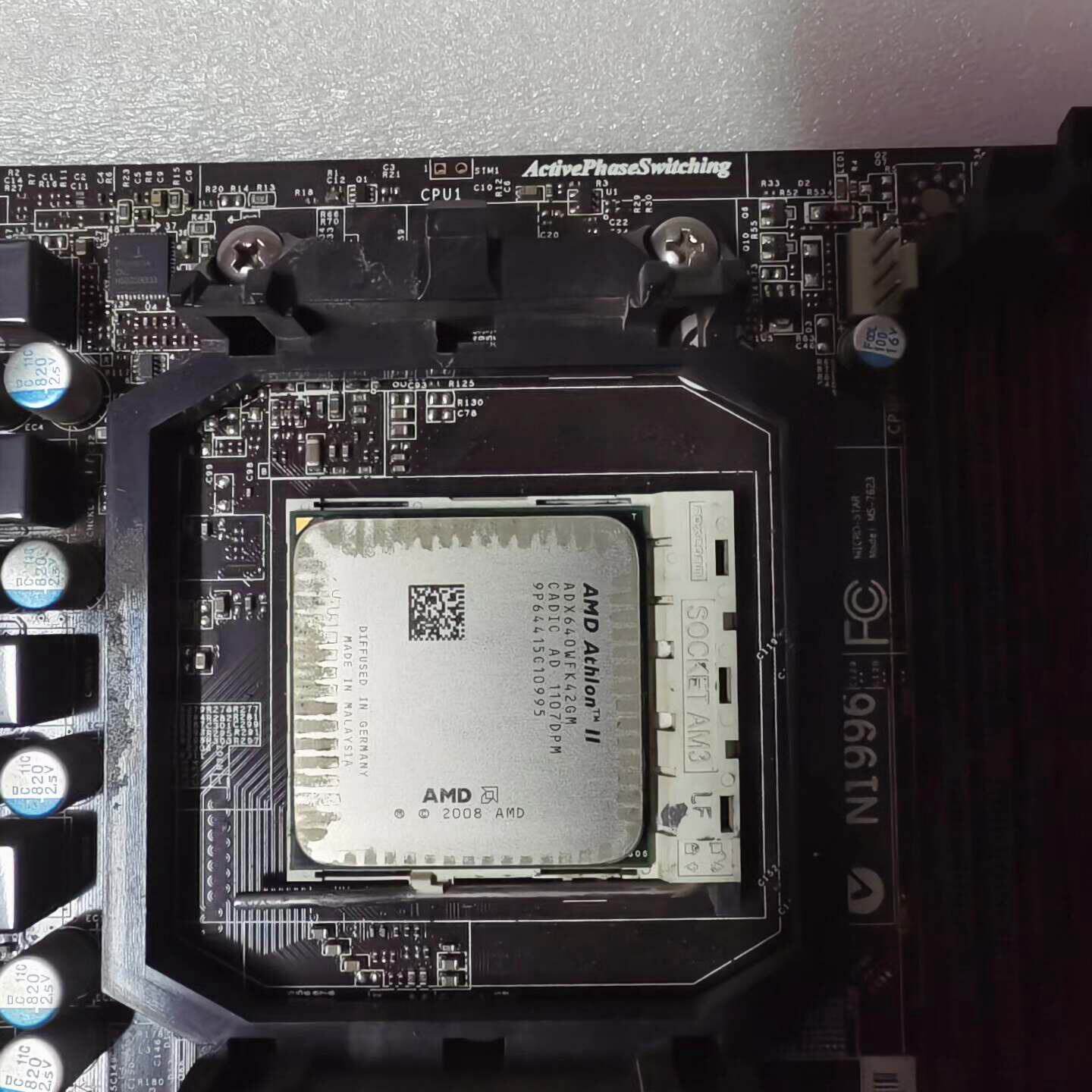 自用微星880m E41 主板AMDx4 640 CPU--议价商品