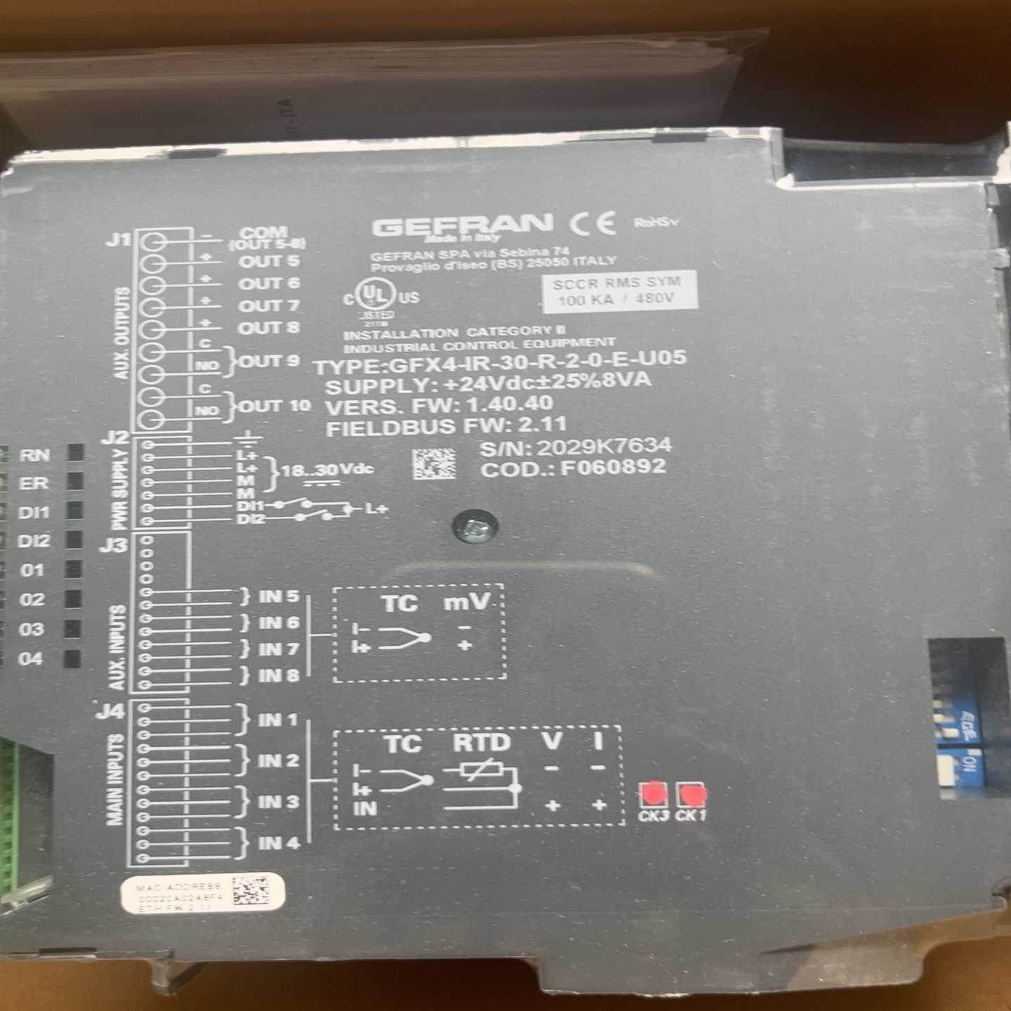 GFX4-IR-30-R-2-0-E-U05【侨报商行】